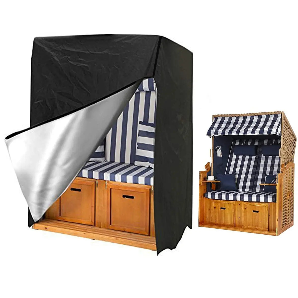 BELGOCO - Housse de balançoire hamac table meubles couverture étanche à la poussière protecteur UV extérieur - Housse de France