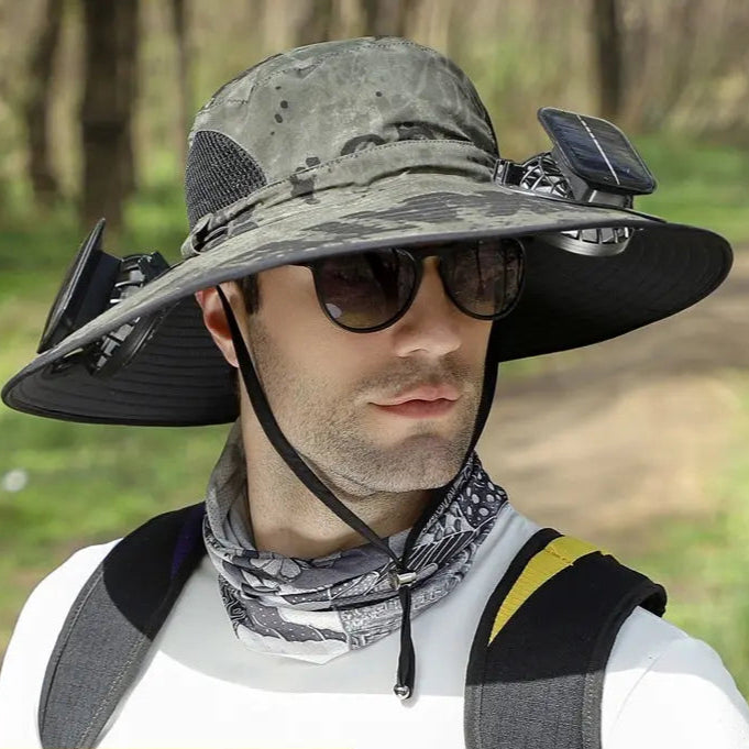 Chapeau à large bord ventilé solaire anti UV SUNCAP Housse de France