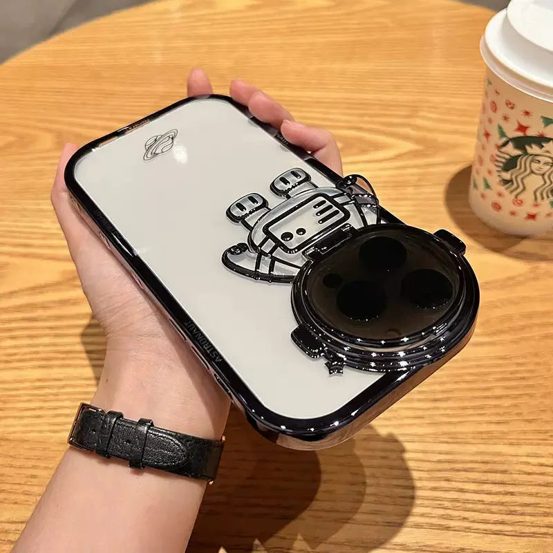 Coque Téléphone Brillante ASTRO Black single shell-Iphone14pro max