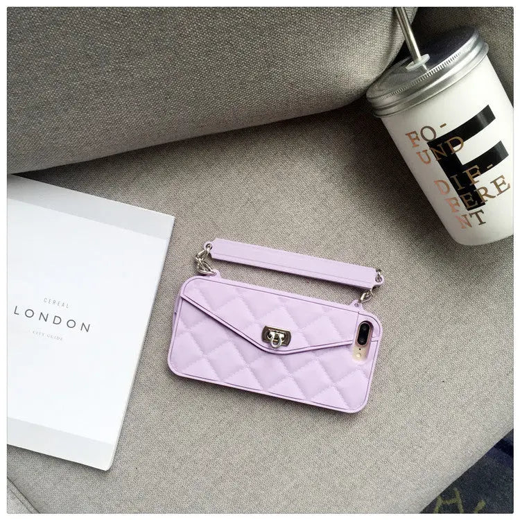 Coque Téléphone Chic FURENA Light purple-With card chain-Iphone 11Pro Max