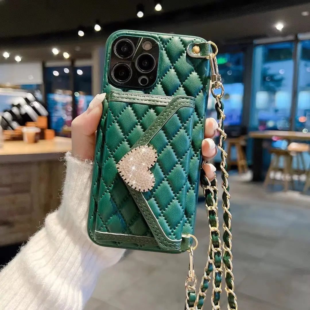 Coque Téléphone Chic LUMEA Dark green-Iphone 11