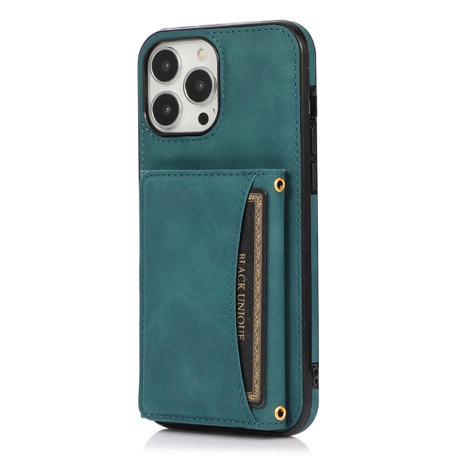 Coque Téléphone Cuir Anti-Choc TRIANA Blue-Iphone X XS