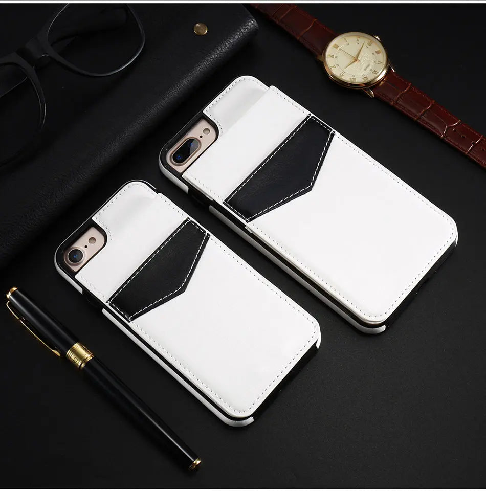 Coque Téléphone Cuir Retro ASTOR White-IPhoneXR