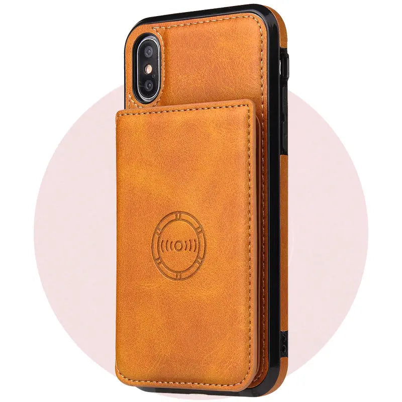 Coque Téléphone Cuir Unisexe SOMELUX Orange-IPhone7 8 se