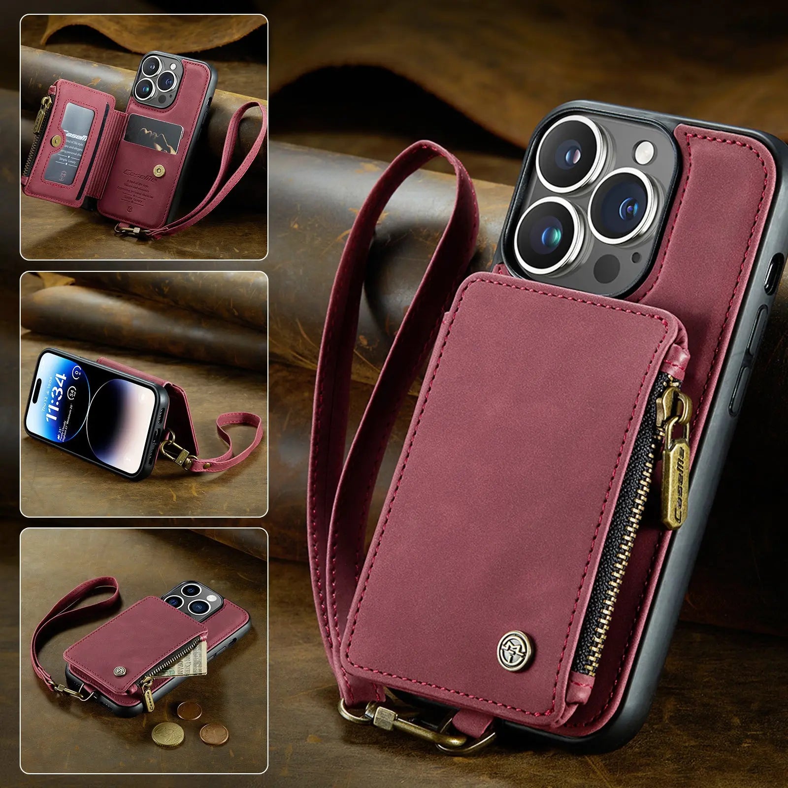 Coque Téléphone Élégante FROSTEX Wine Red-iPhone7P/8P