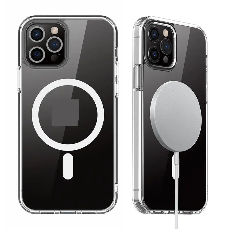 Coque Téléphone Magnétique MAXPRO Transparent-IPhone12
