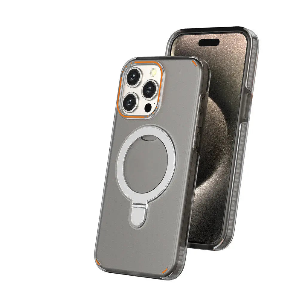 Coque Téléphone Magnétique ZENAX Transparent Black-IPhone13 Pro Max