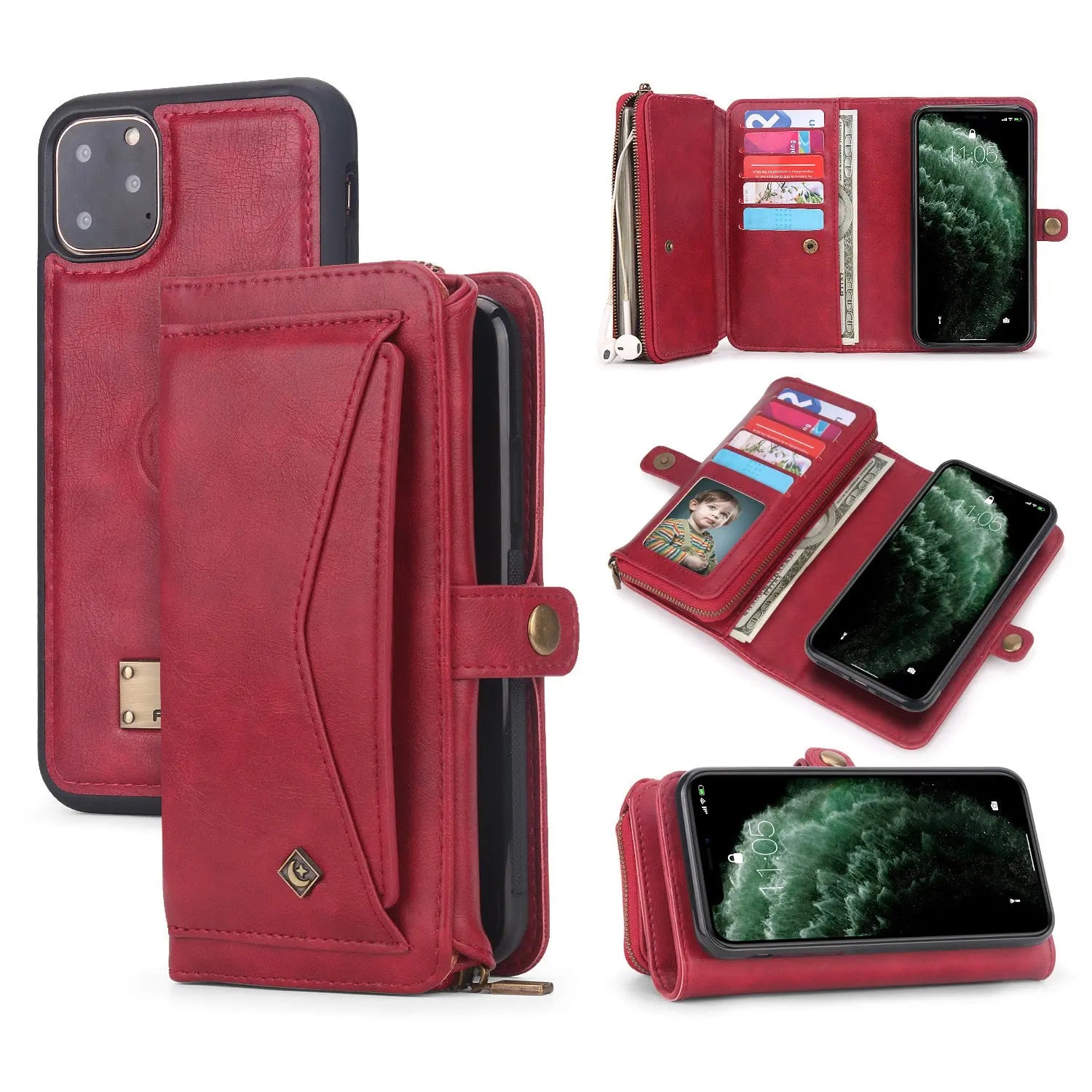 Coque Téléphone Magnétique ZORLO Red-Samsung S10 Plus