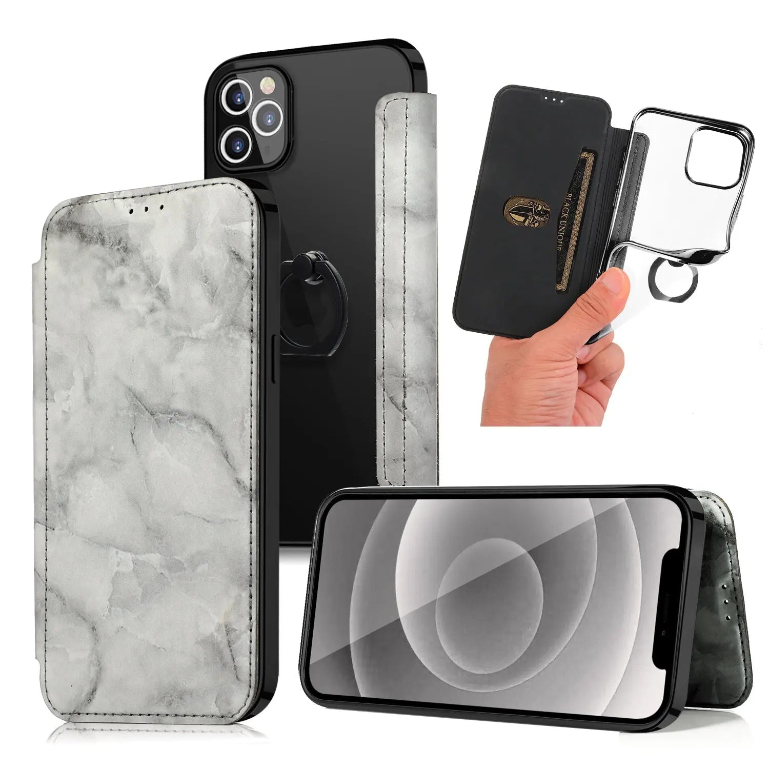 Coque Téléphone Marbre Elegance LYX Black-iPhone6/6S