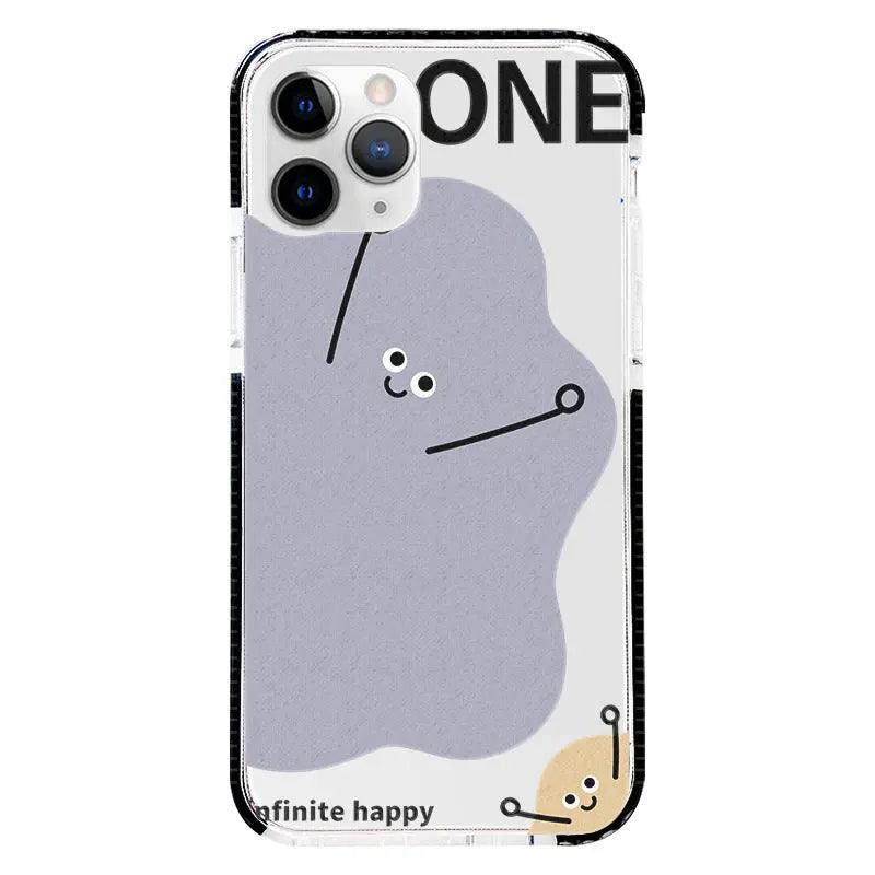 Coque Téléphone Peinte RIOXO Black-IPhone12