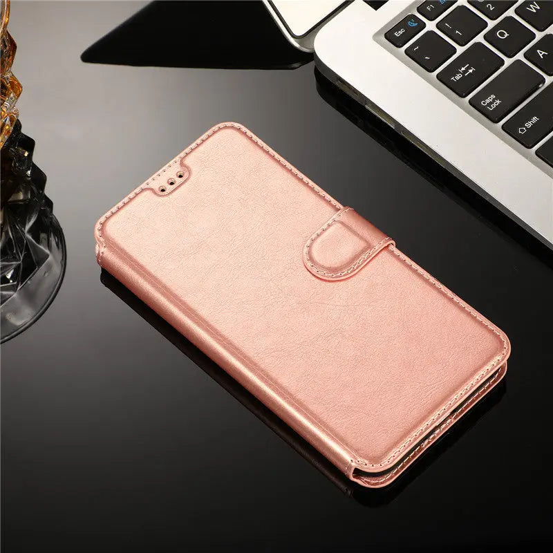 Coque Téléphone Portefeuille CALIDO Pink-IPhoneXS