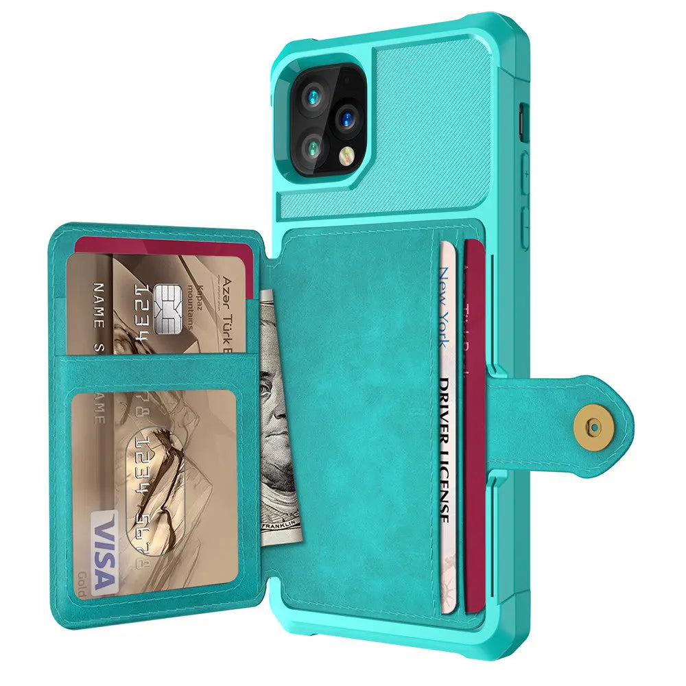 Coque Téléphone Portefeuille LYNTEX Green-Iphone12 Pro Max