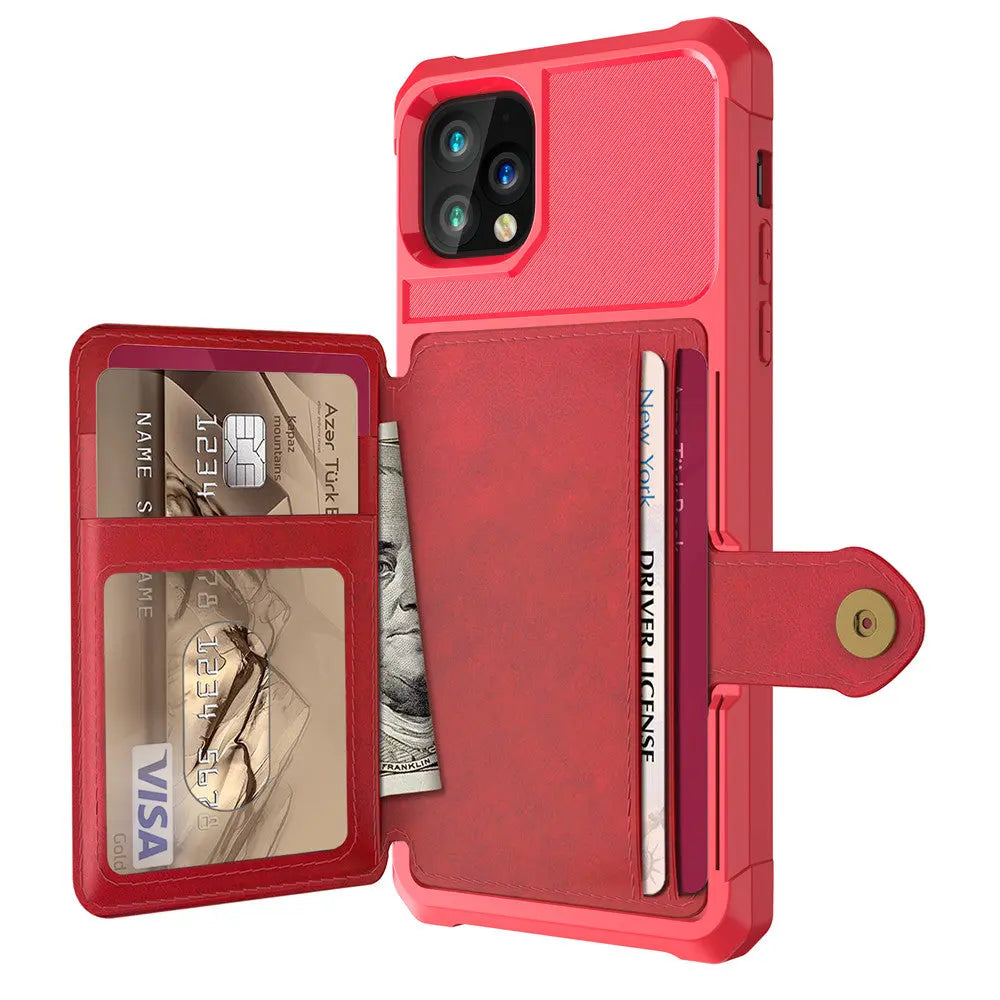 Coque Téléphone Portefeuille LYNTEX Red-Iphone13