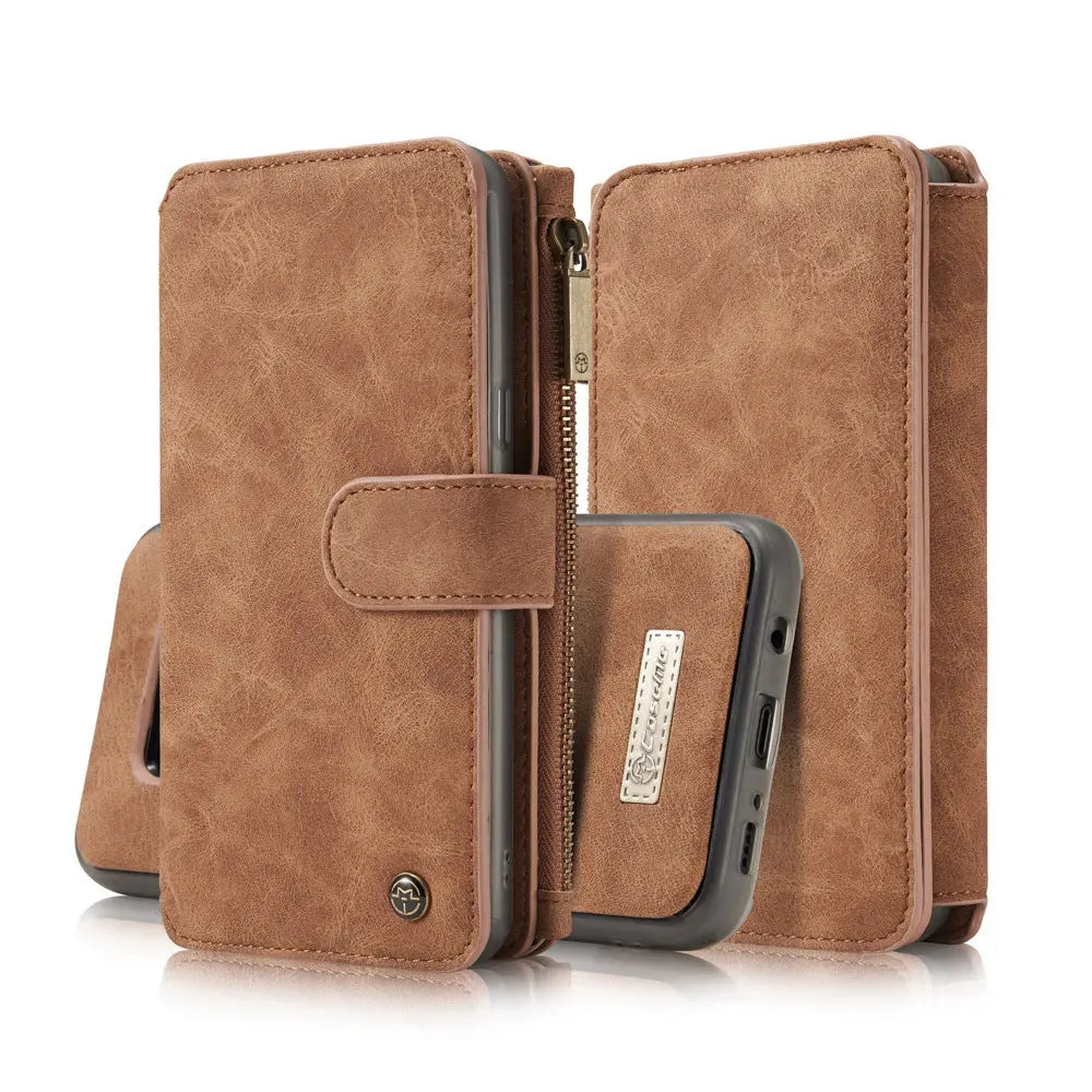Coque Téléphone Portefeuille S8 ZARLUX Brown-Note9