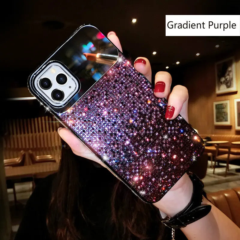 Coque Téléphone Strass Glam GRADIN Purple-iPhone7P/8P