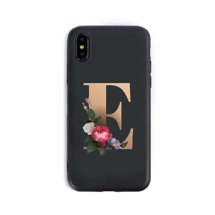 Coque de Téléphone Alphabet Fleuris ZYRA E-X XS