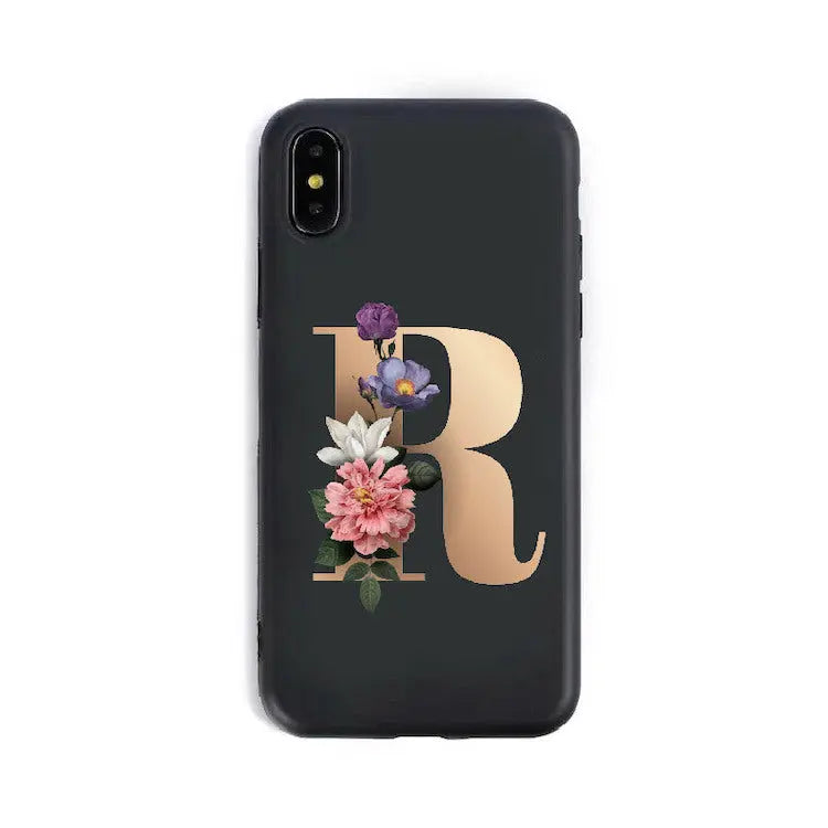 Coque de Téléphone Alphabet Fleuris ZYRA R-X XS