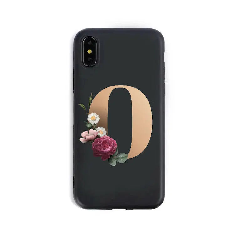 Coque de Téléphone Alphabet Fleuris ZYRA O-XR
