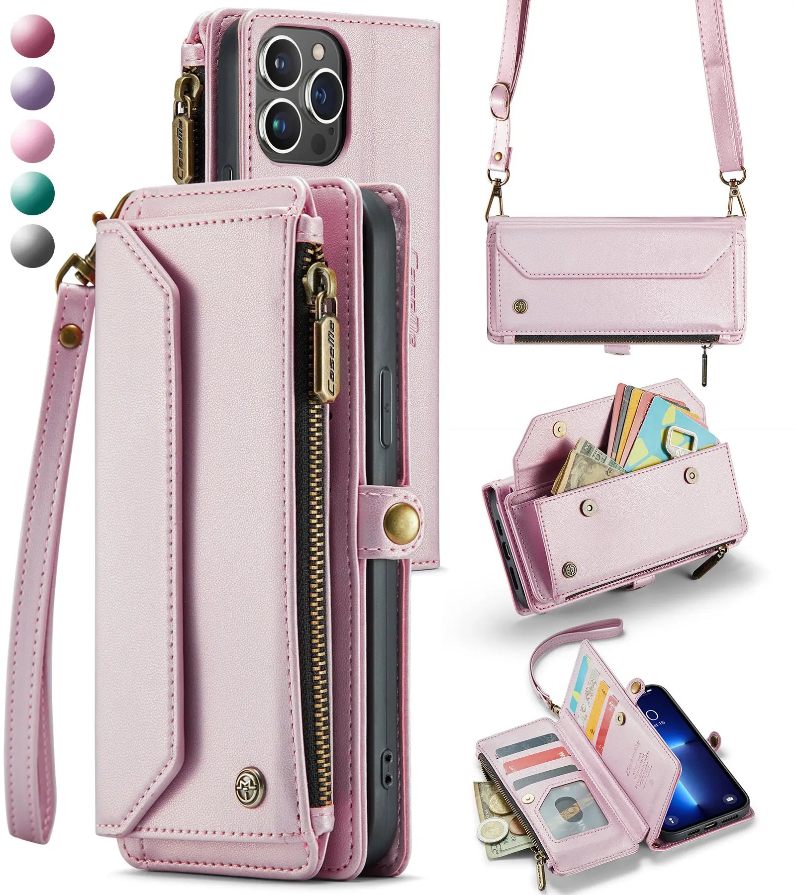 Coque de Téléphone Cuir Étui ZOKAR Pink-Galaxy S10