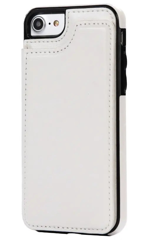 Coque de Téléphone Cuir Protectrix White-IPhone 5 5S