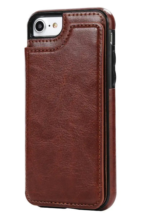 Coque de Téléphone Cuir Protectrix Brown-IPhone6S iPhone6