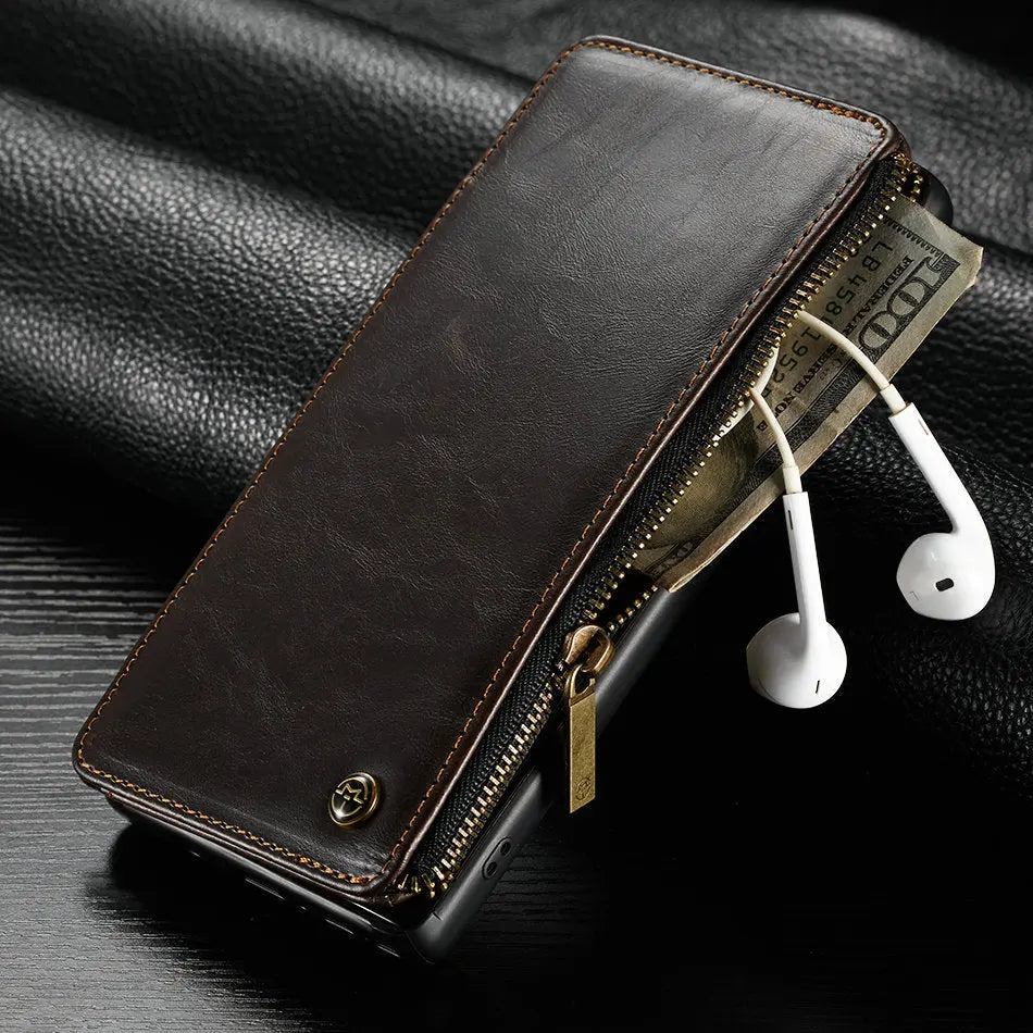 Coque de Téléphone Cuir Samsung ZILO Brown