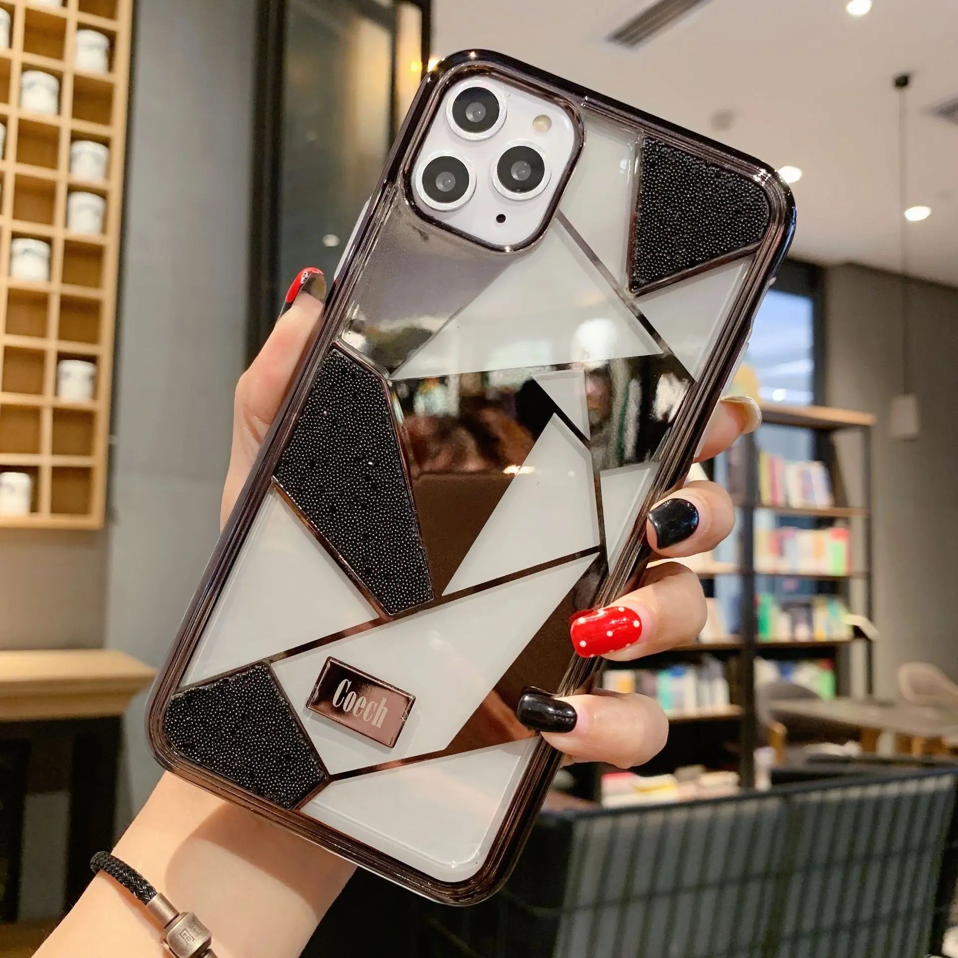 Coque de Téléphone Luxe Diamant ILIOR Black-iPhone11Pro