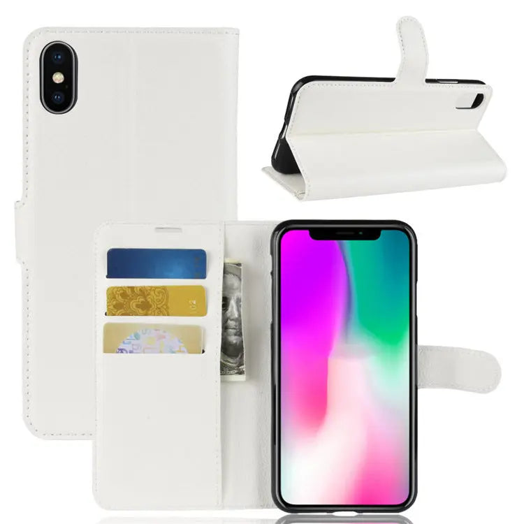 Coque de Téléphone Luxe LITCHI White-Iphone 11Pro