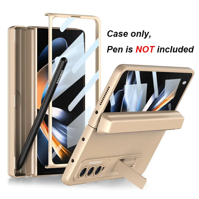 Coque de Téléphone Magnétique SAMFLEX Champagne-Samsung Galaxy Z Fold4