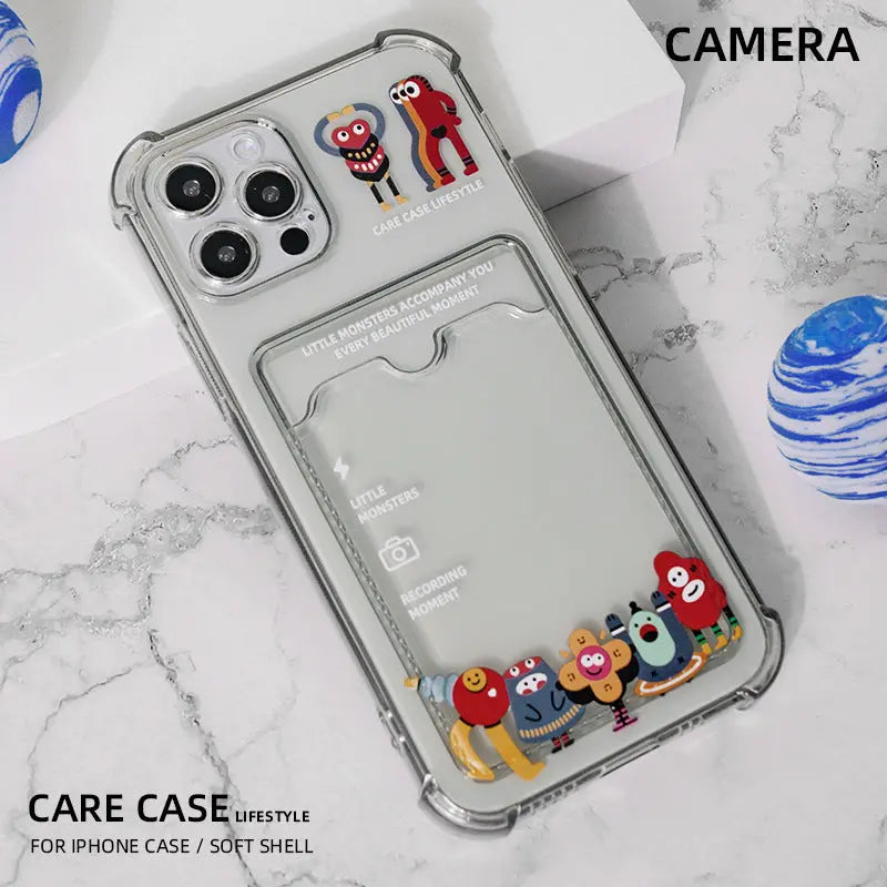 Coque de Téléphone Monstre PIKA Little monster card holder-IPhone XS Max