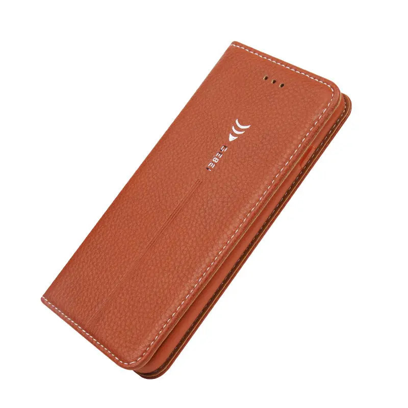 Coque de Téléphone Portefeuille FABIOUS Brown-IPhone XS Max