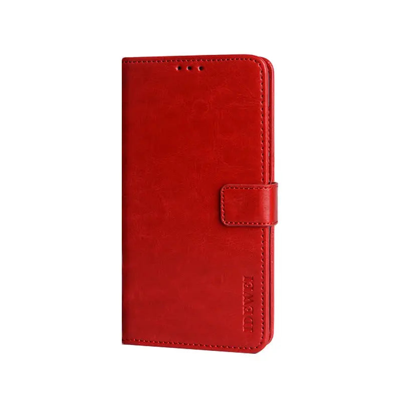 Coque de Téléphone Portefeuille HAWO麻 Red-Huawei 7SE5G