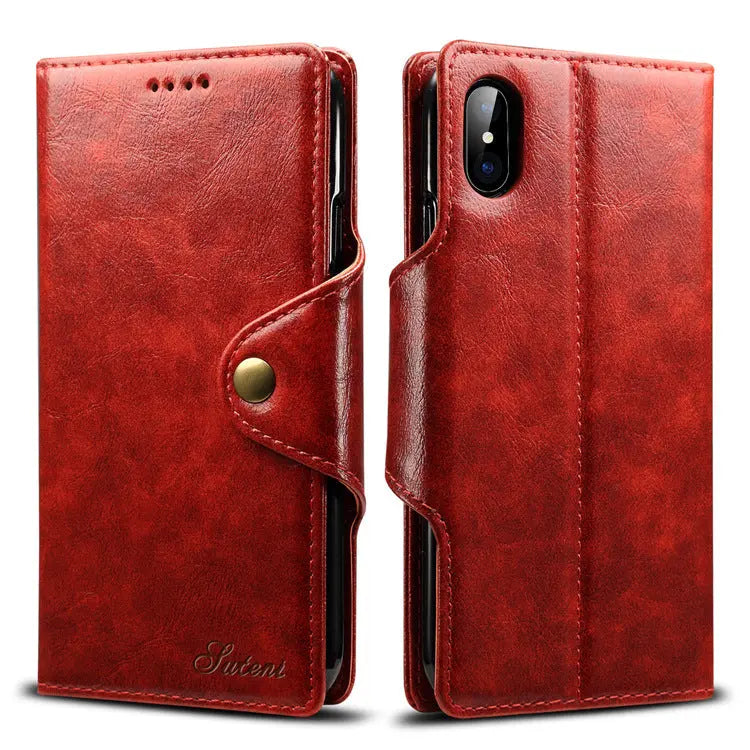 Coque de Téléphone Portefeuille NAVIO Red-iPhone8 7