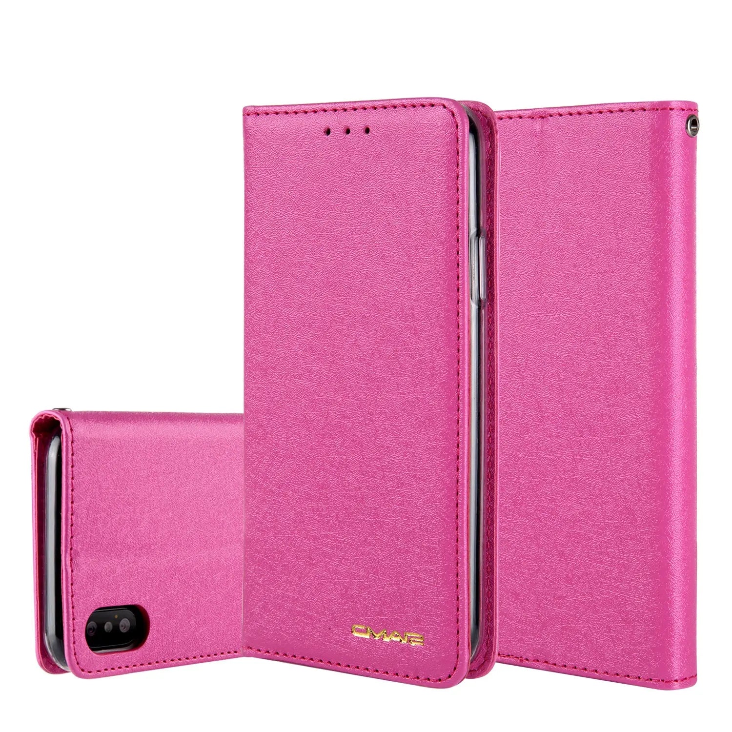 Coque de Téléphone Style Flip PU OLENA Pink-Iphone 11pro max