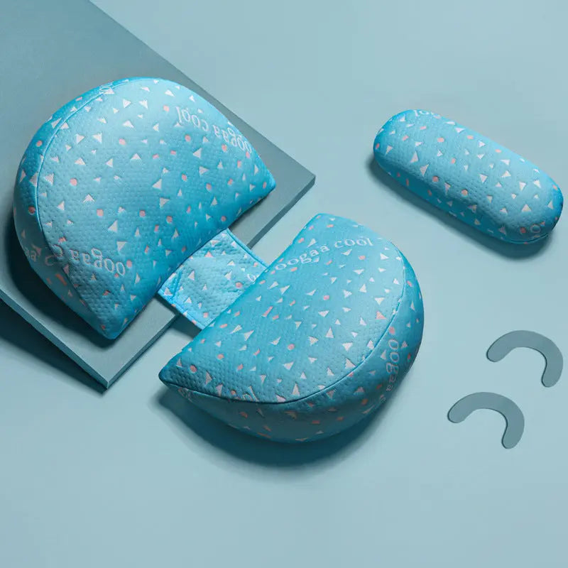 Coussin Allaitement Coton Ergonomique MAMERE Probiotic oogaa blue