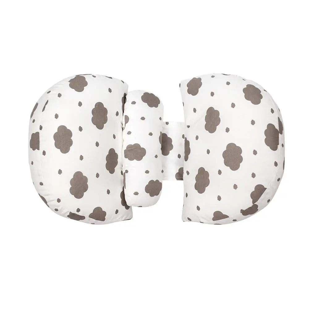 Coussin Allaitement Multifonctionnel ÉPURE Granny Grey-60x35cm