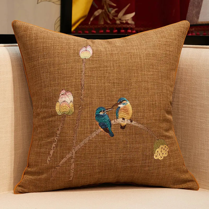 Coussin Canapé Brodé ZHÜLIN Coffee-40x60cm