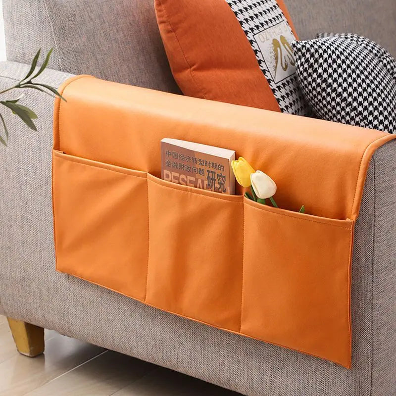 Housse Accoudoir Canapé Protectrice POLAQUA 07 Amber Orange-80X110cm