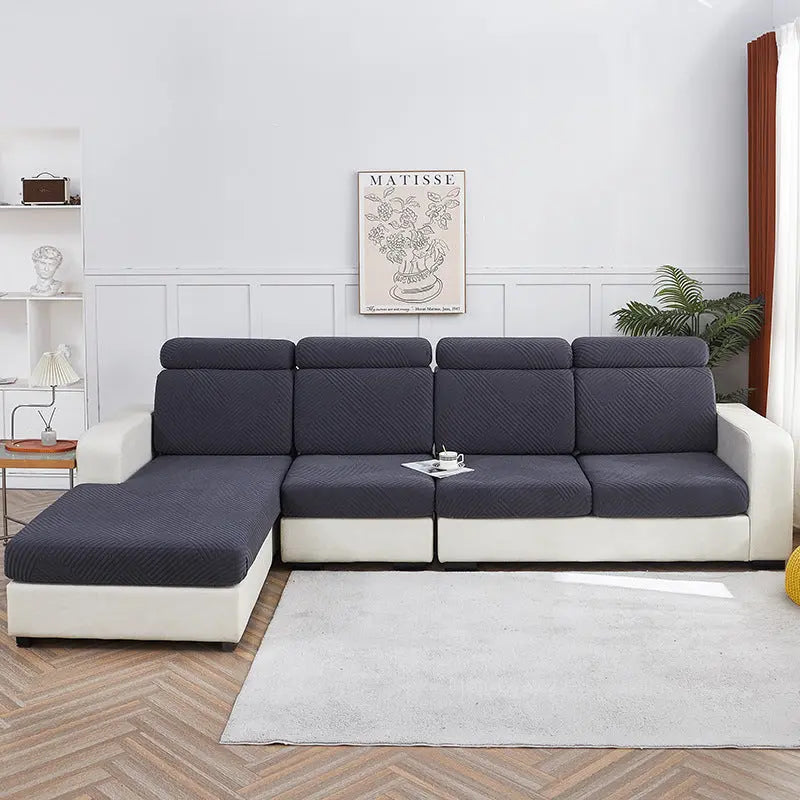 Housse Assise Canapé Moderne JACQUA Dark Gray-Small Headrest