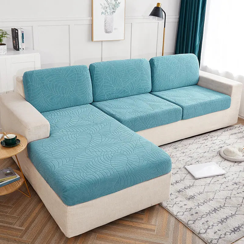 Housse Assise Canapé Étanche JACQARD Blue-Four people