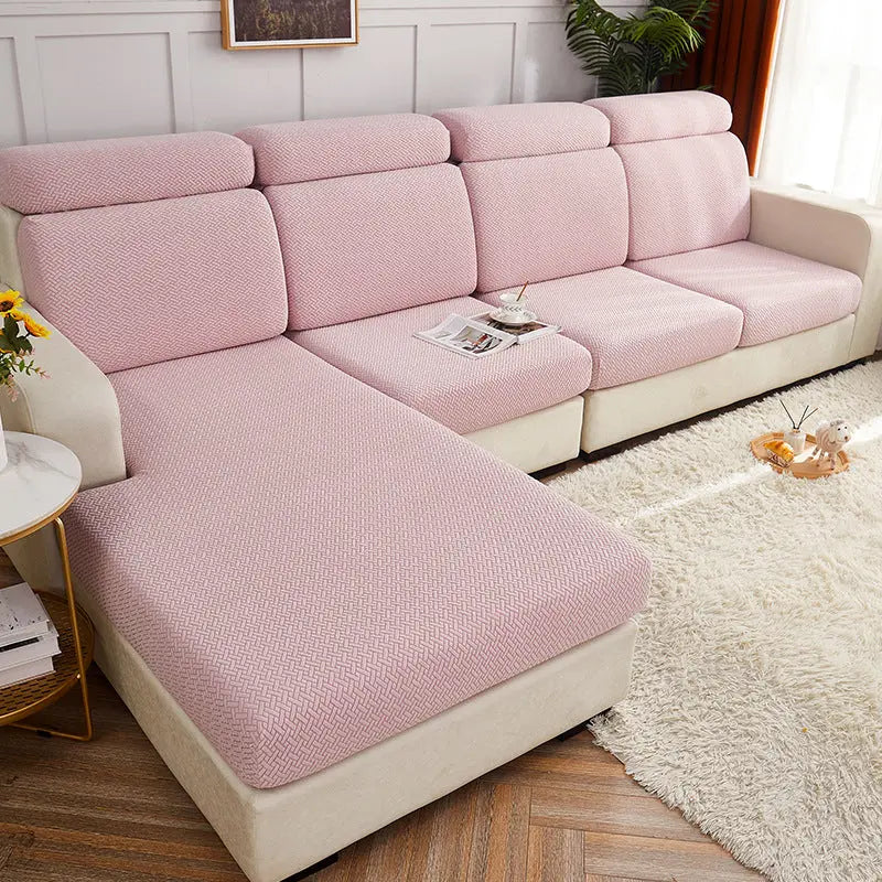 Housse Assise Canapé Polaire SOFACOVER Pink-Plus Size-2XL