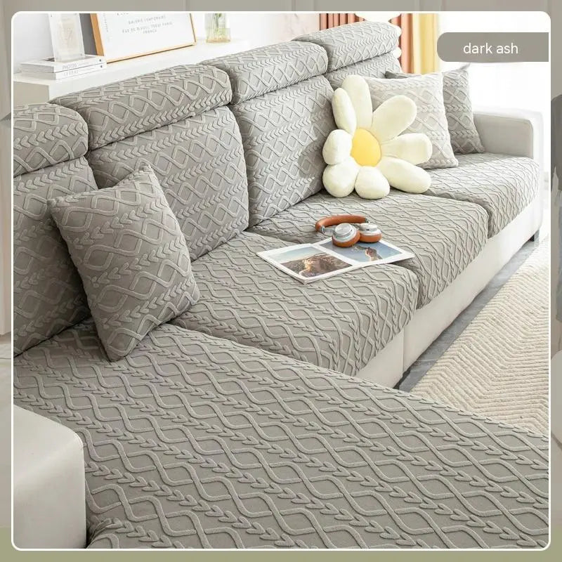 Housse Assise Canapé Velvet JACQUA Qingbo Dark Gray-S 30to40x60to80x5to20cm