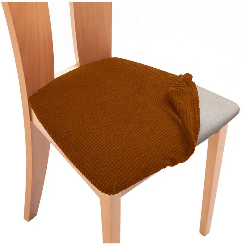 Housse Assise Chaise Extensible ZENYA Light Brown