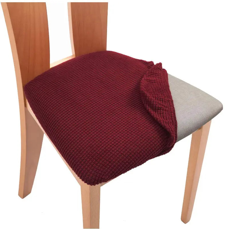 Housse Assise Chaise Extensible ZENYA Red wine