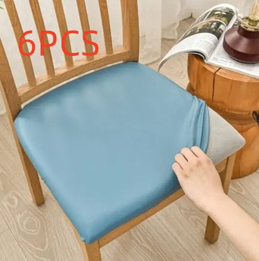 Housse Assise Chaise Imperméable LUXORE Light Blue-Length And Width 35to50cm-6PCS