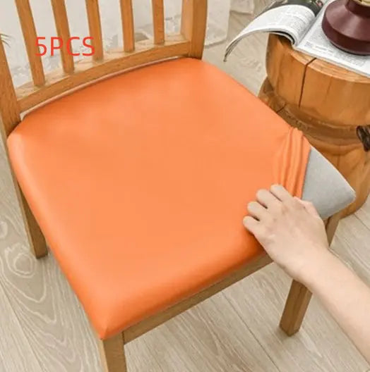 Housse Assise Chaise Imperméable VELONA Orange-Length And Width 35to50cm-5PCS