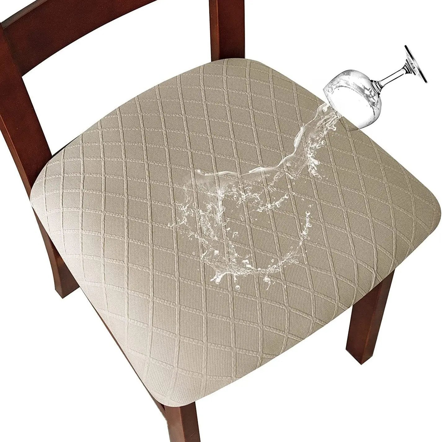 Housse Assise Chaise Moderne DIAMICO Sand Color-04 Style