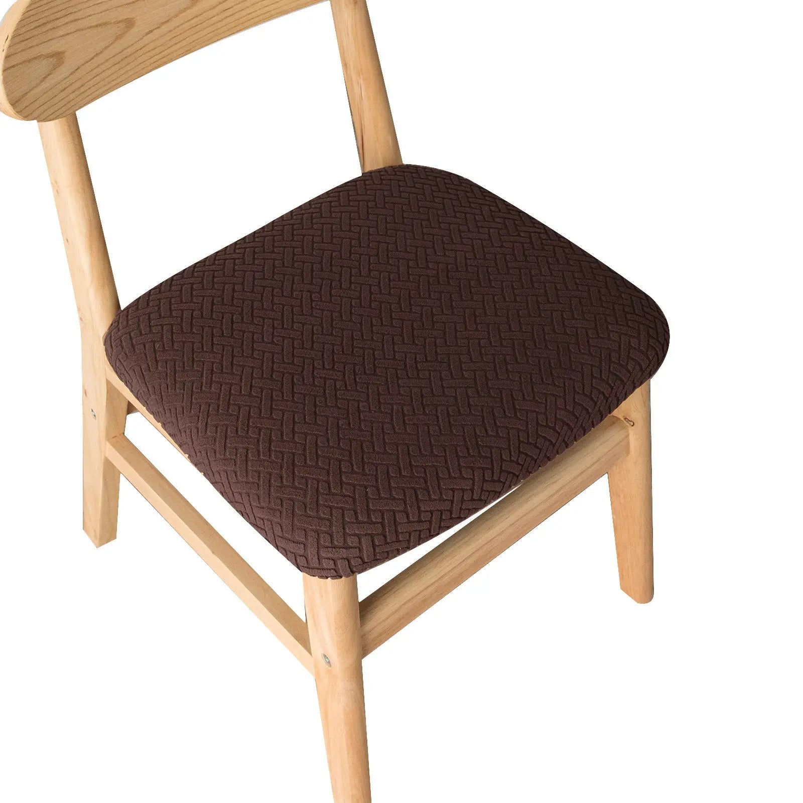 Housse Assise Chaise Moderne FLORIA Dark coffee-40x50x8cm