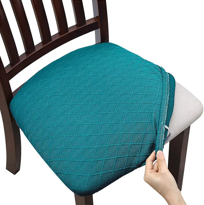 Housse Assise Chaise Moderne JACQUA Peacock Blue