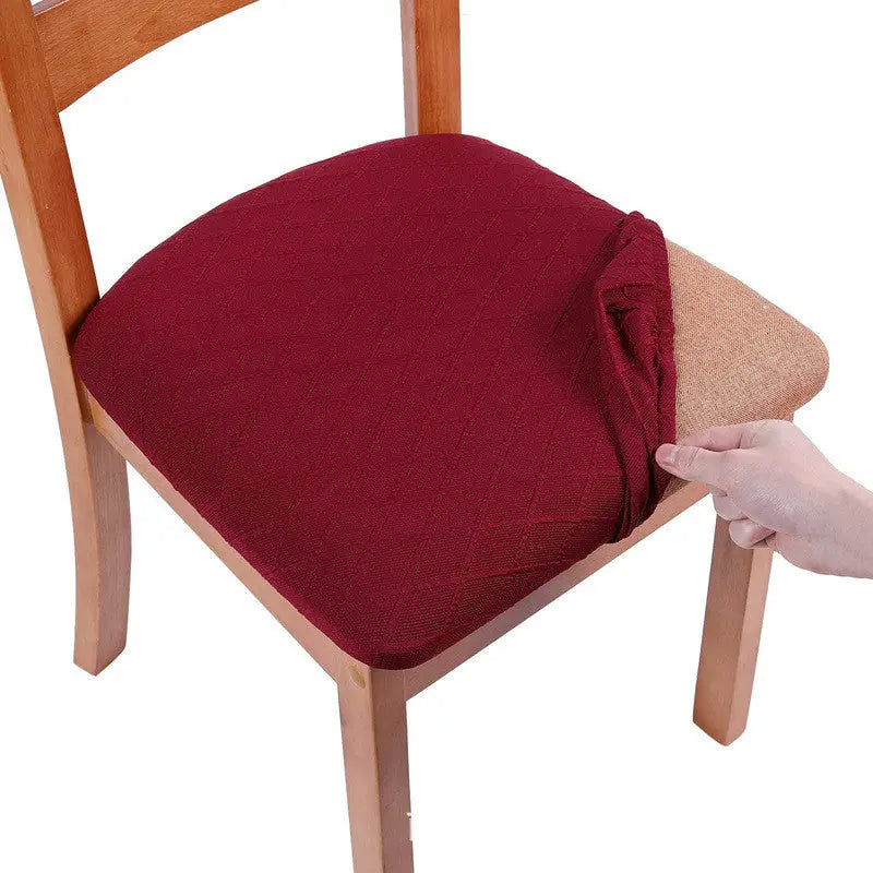 Housse Assise Chaise Moderne JACQUA Wine Red